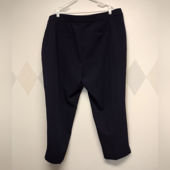 Dressbarn navy blue pull on elastic waist professional pant - Picture 2 of 9